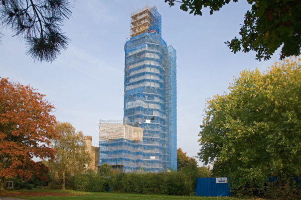 Hadlow Tower - Peter Jeffree Architectural Photography - Scaffolding